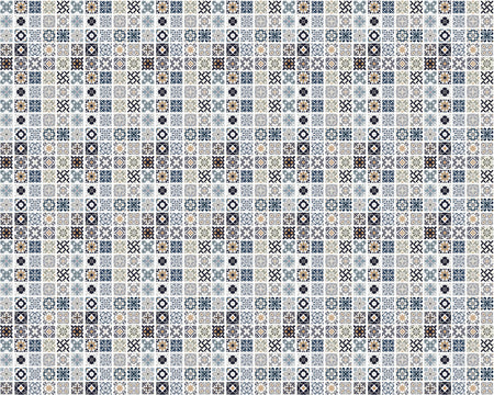 Toilettenrückwand Patchwork