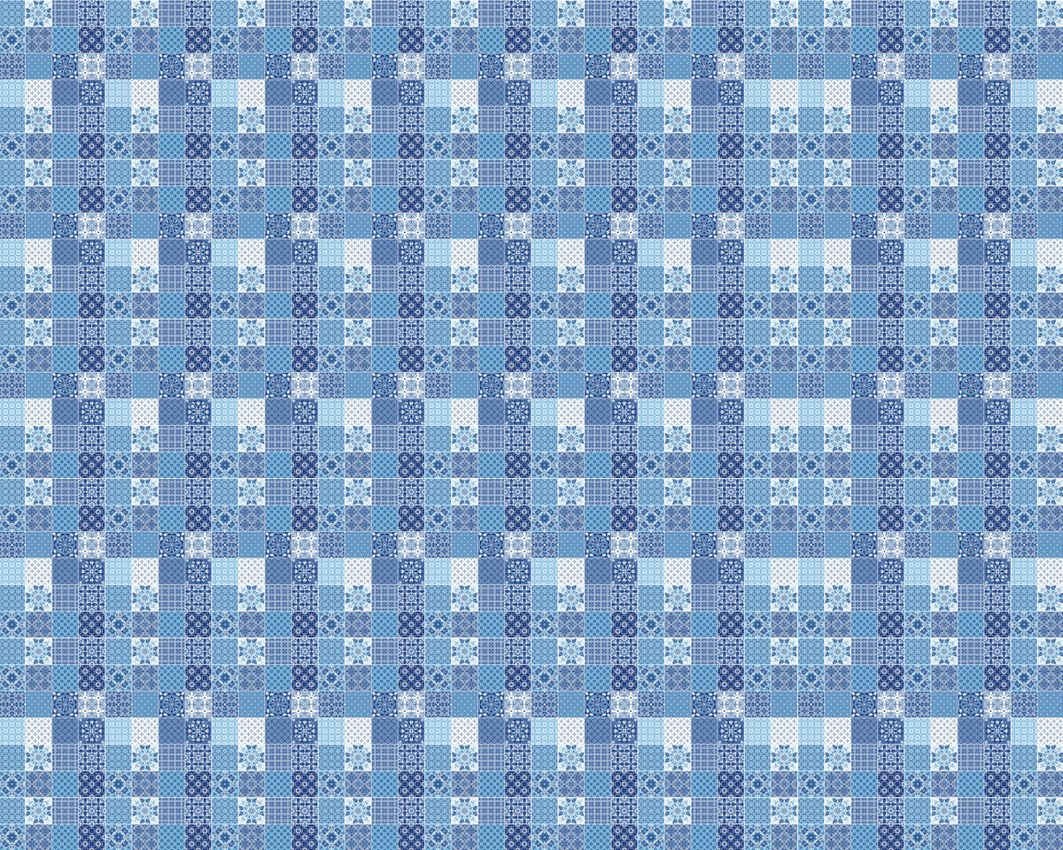 Toilettenrückwand Patchwork