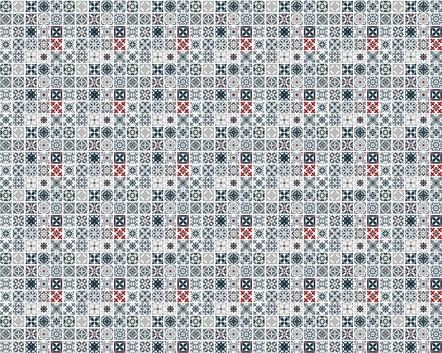 Toilettenrückwand Patchwork