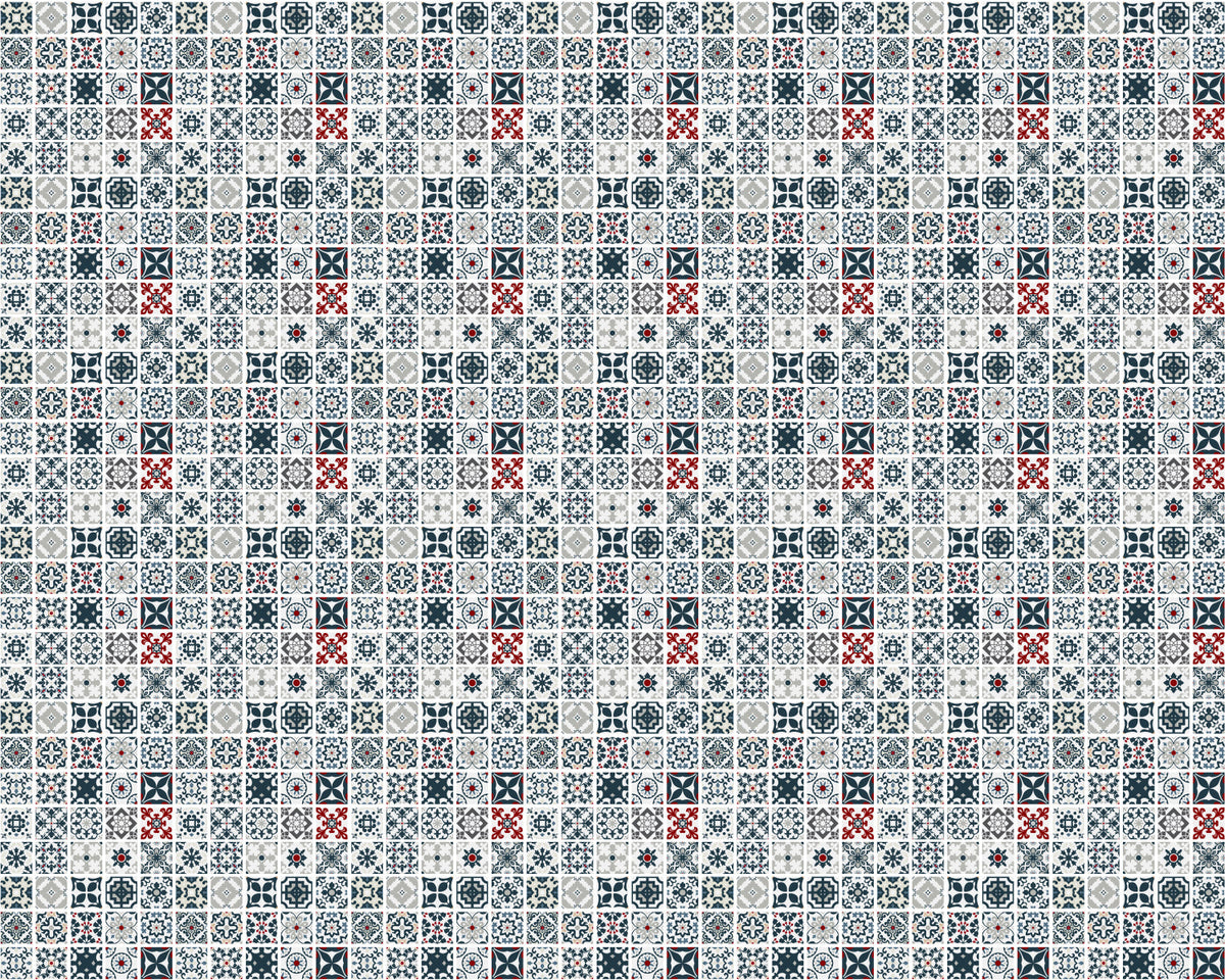 Toilettenrückwand Patchwork