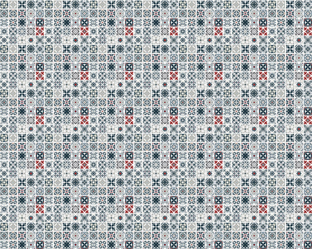 Toilettenrückwand Patchwork