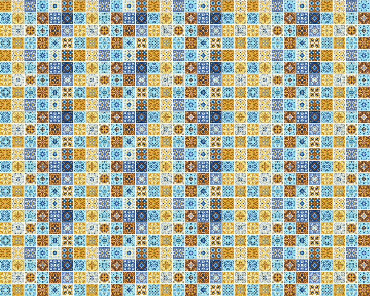 Toilettenrückwand Patchwork
