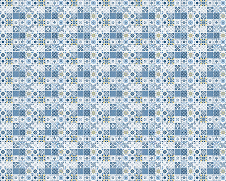 Toilettenrückwand Patchwork