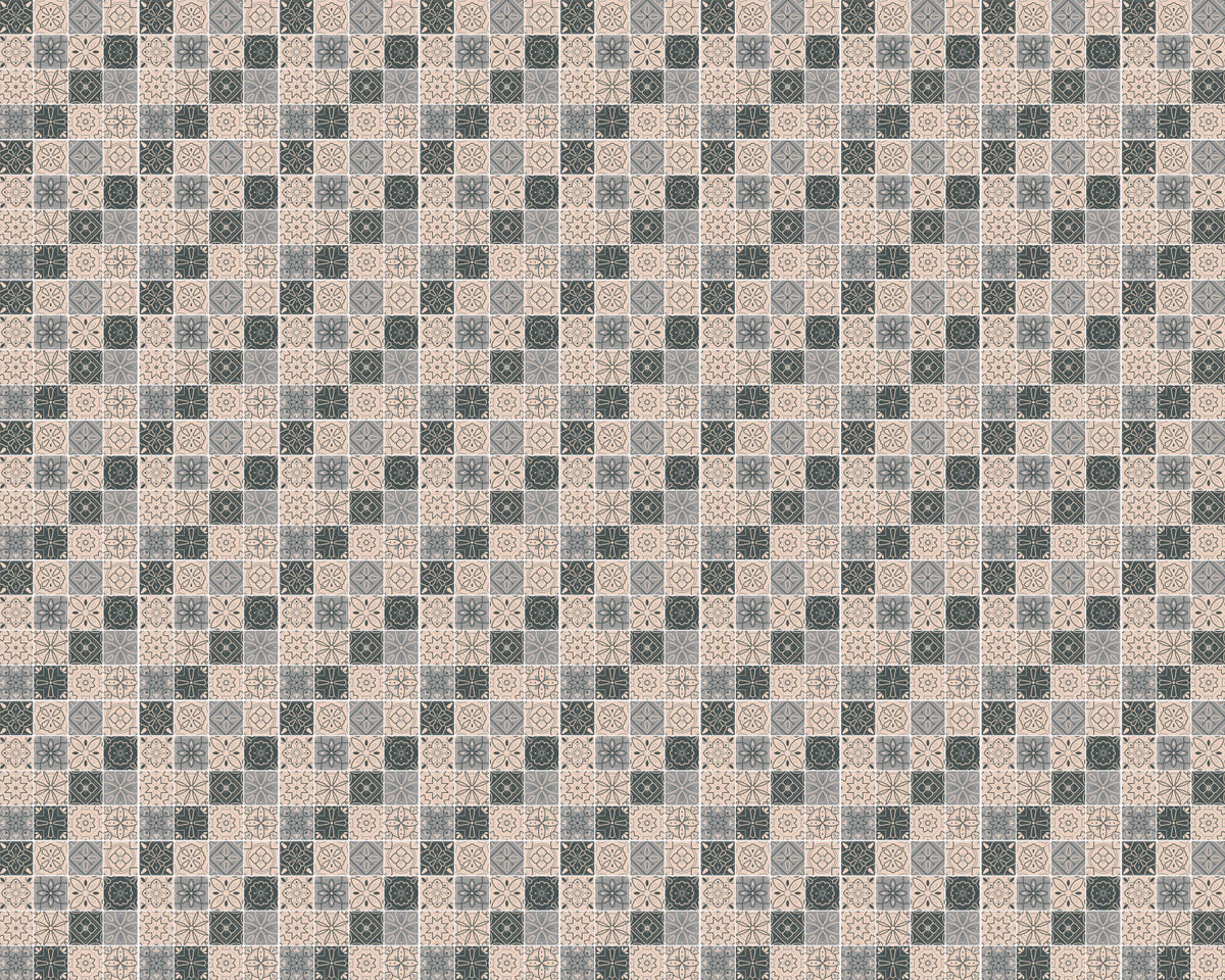 Toilettenrückwand Patchwork