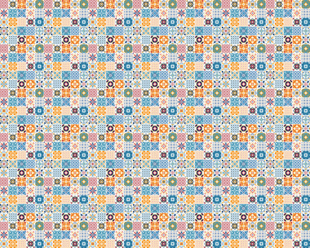 Toilettenrückwand Patchwork