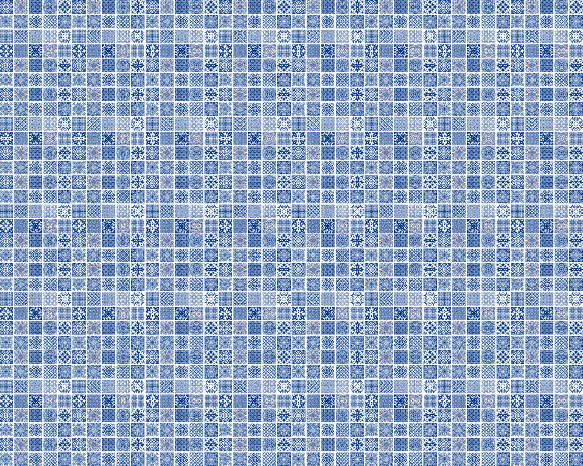 Toilettenrückwand Patchwork