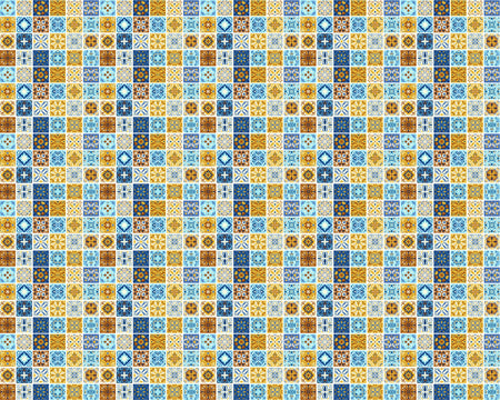 Toilettenrückwand Patchwork