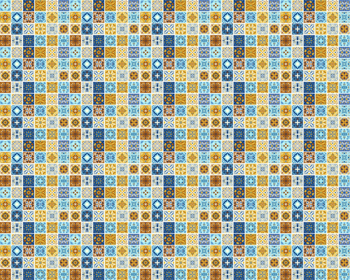 Toilettenrückwand Patchwork