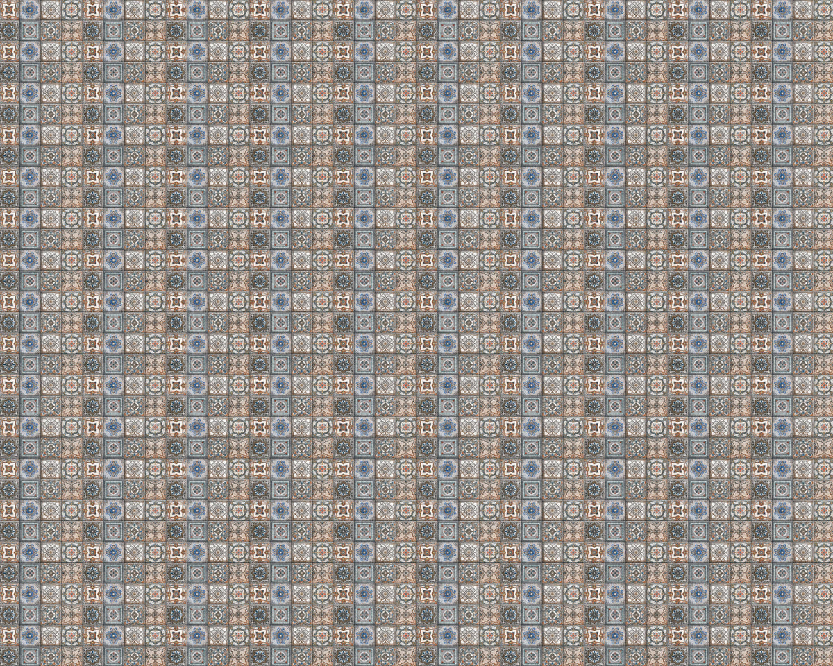 Toilettenrückwand Patchwork