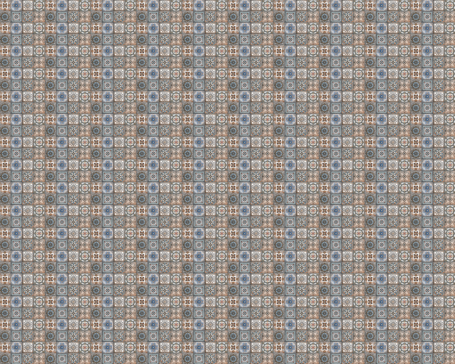 Toilettenrückwand Patchwork