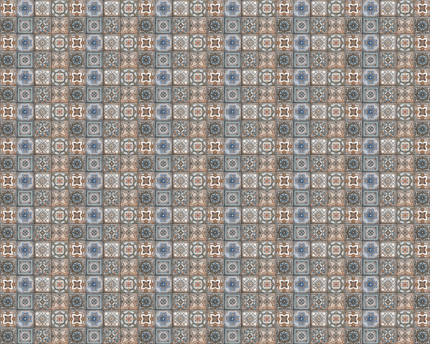 Toilettenrückwand Patchwork