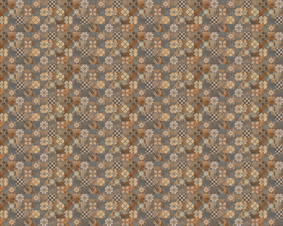 Toilettenrückwand Patchwork
