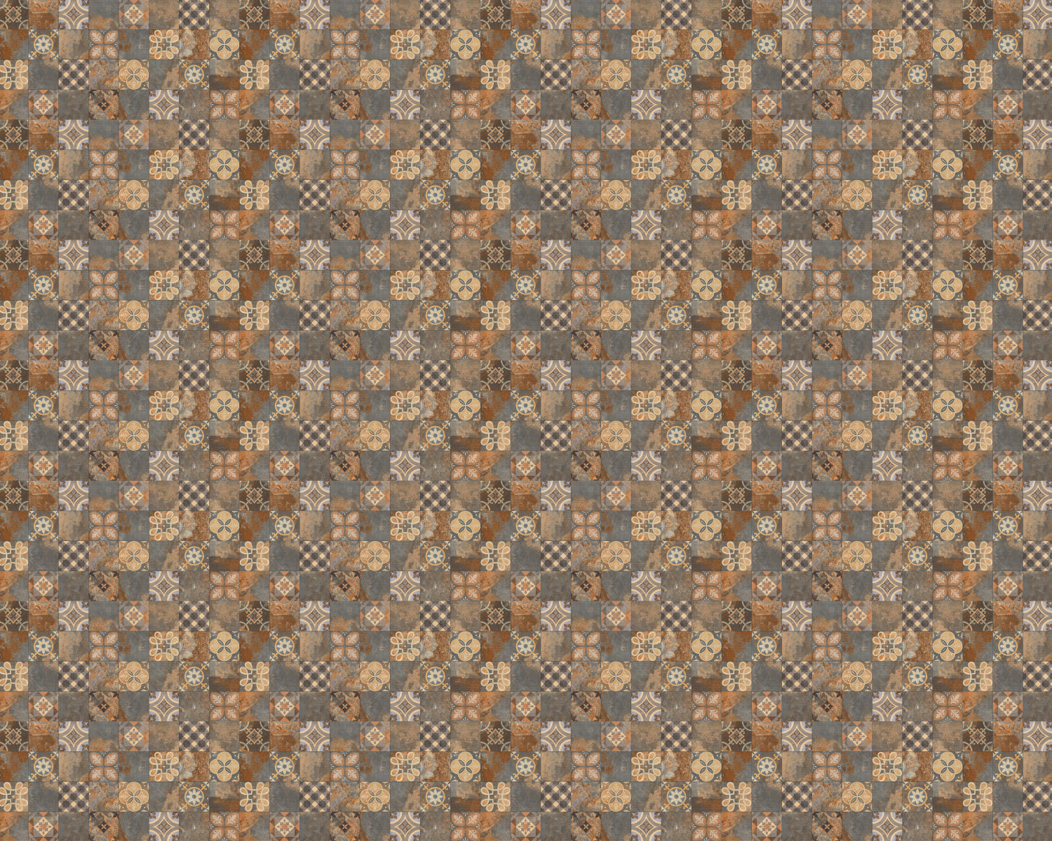 Toilettenrückwand Patchwork