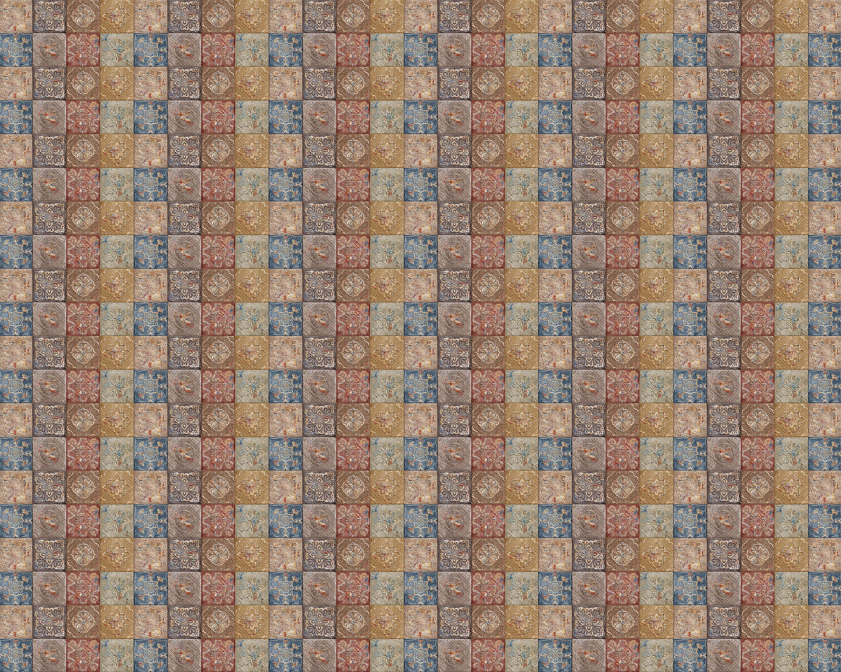 Toilettenrückwand Patchwork
