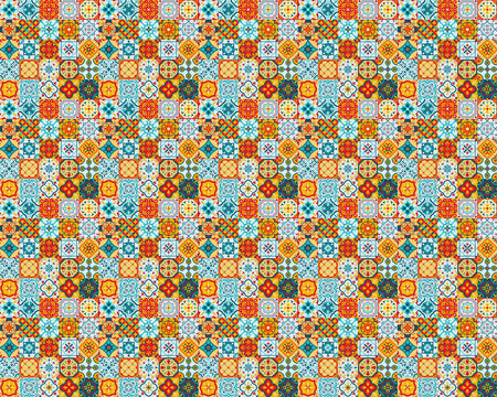 Toilettenrückwand Patchwork