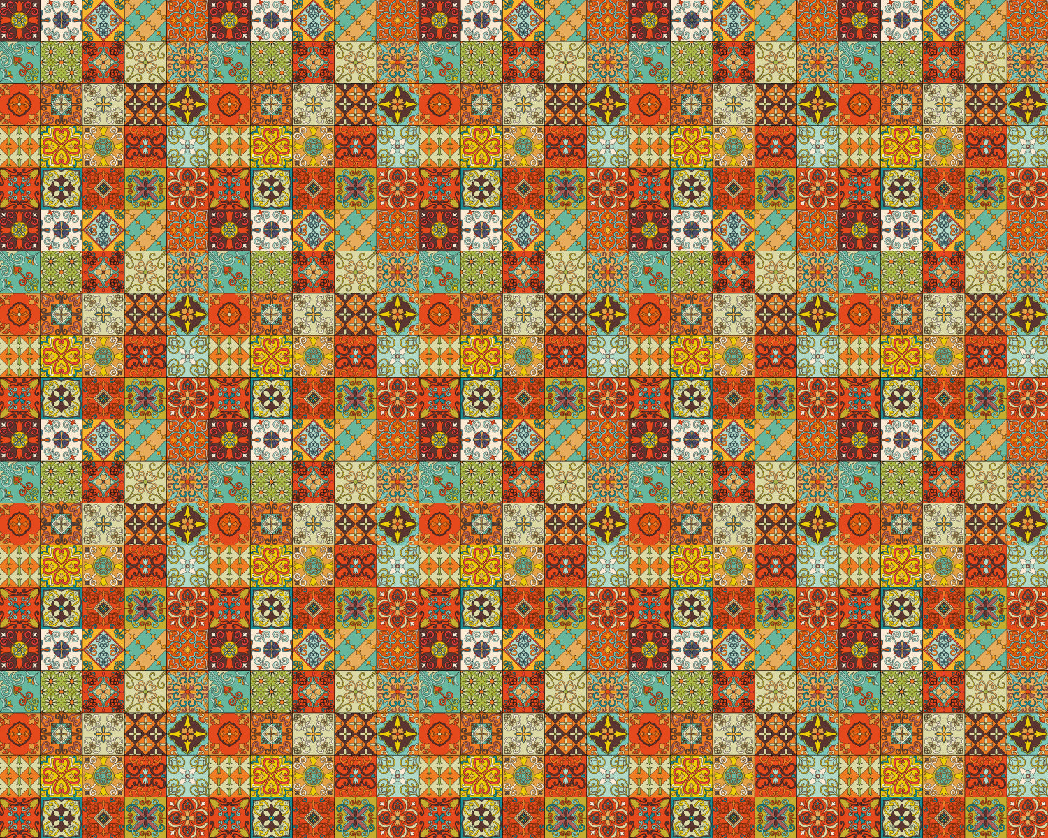 Toilettenrückwand Patchwork