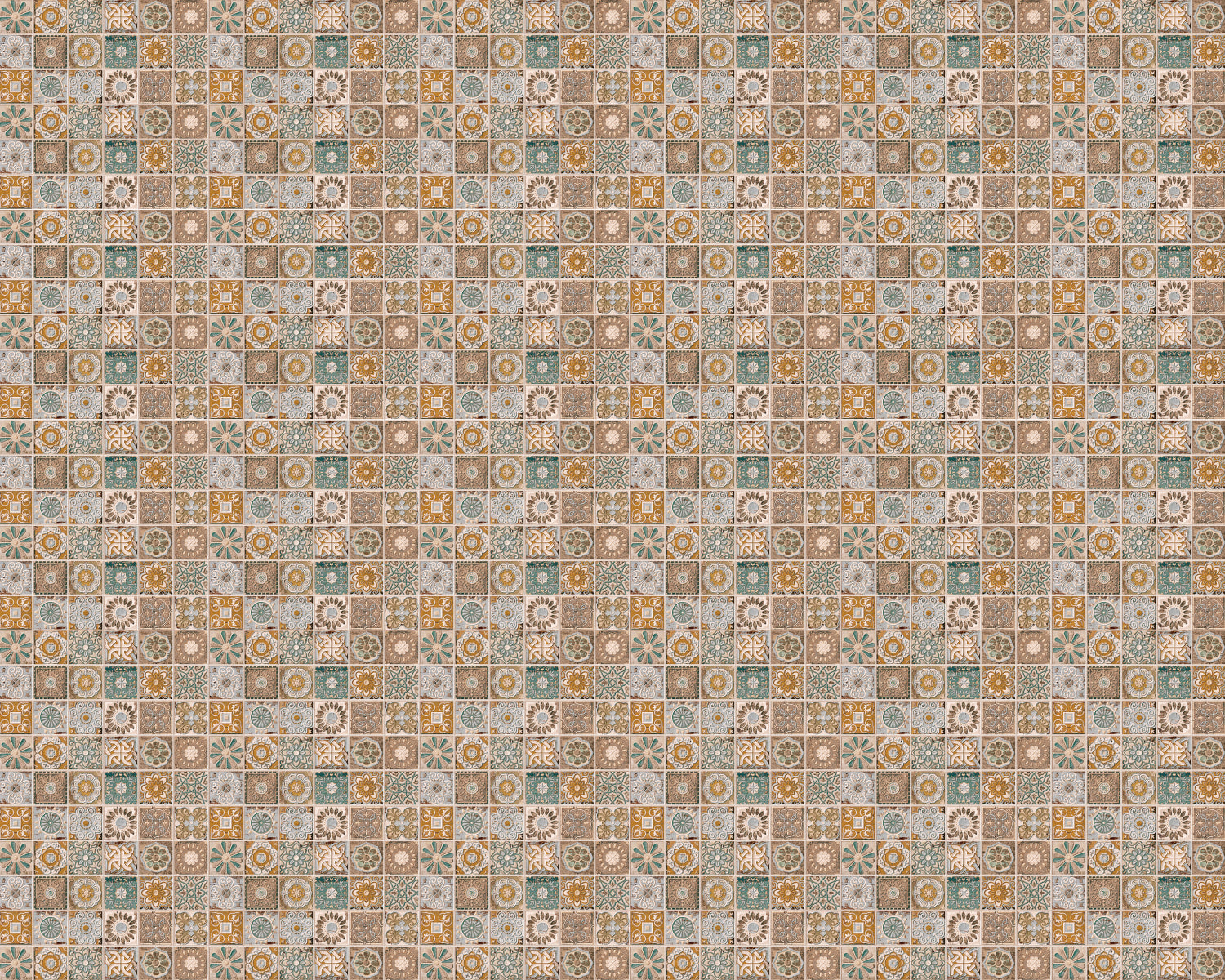 Toilettenrückwand Patchwork