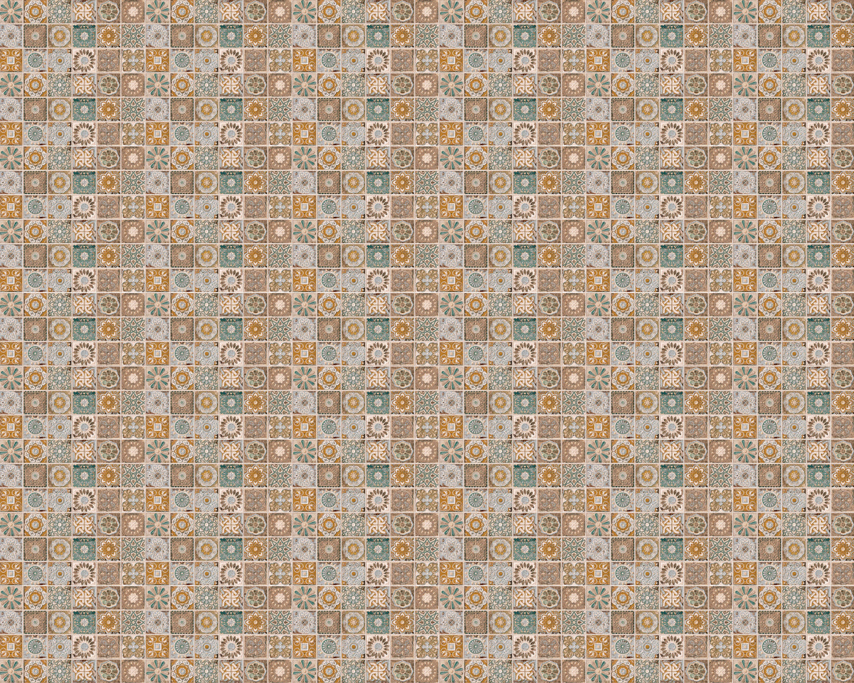 Toilettenrückwand Patchwork
