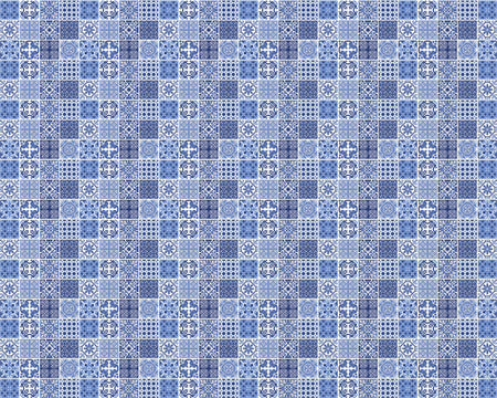 Toilettenrückwand Patchwork