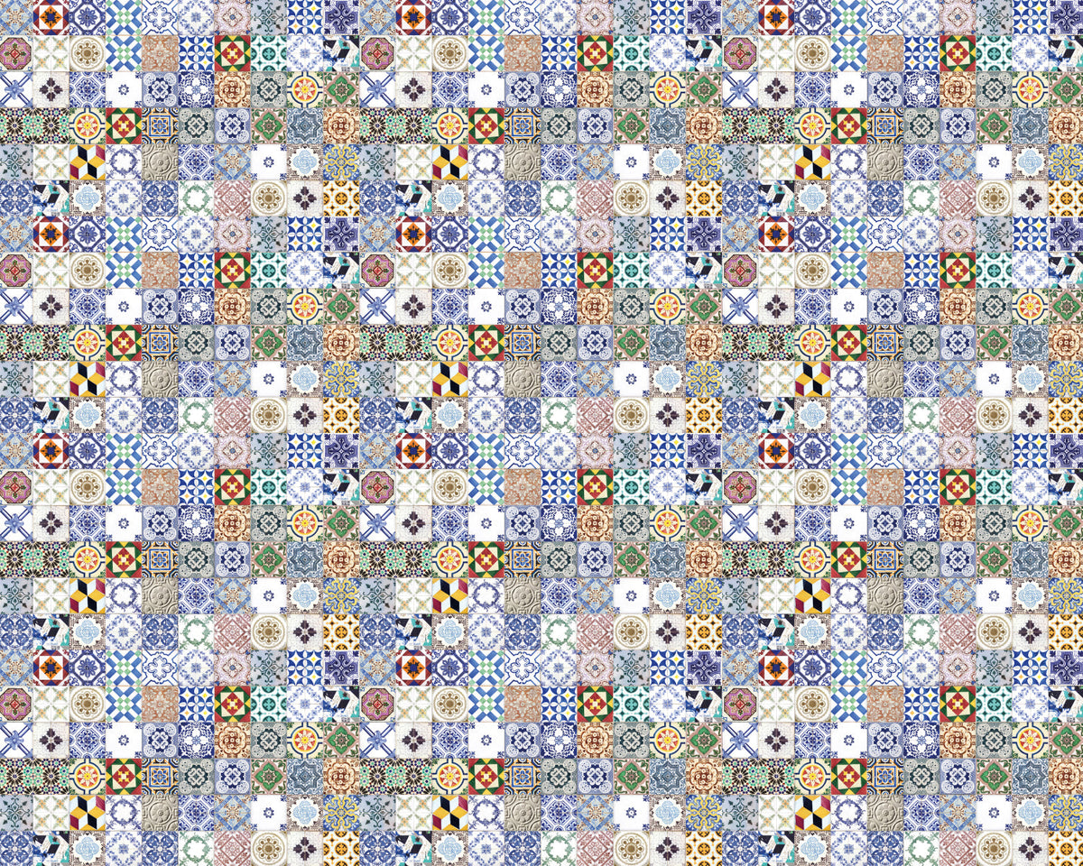 Toilettenrückwand Patchwork