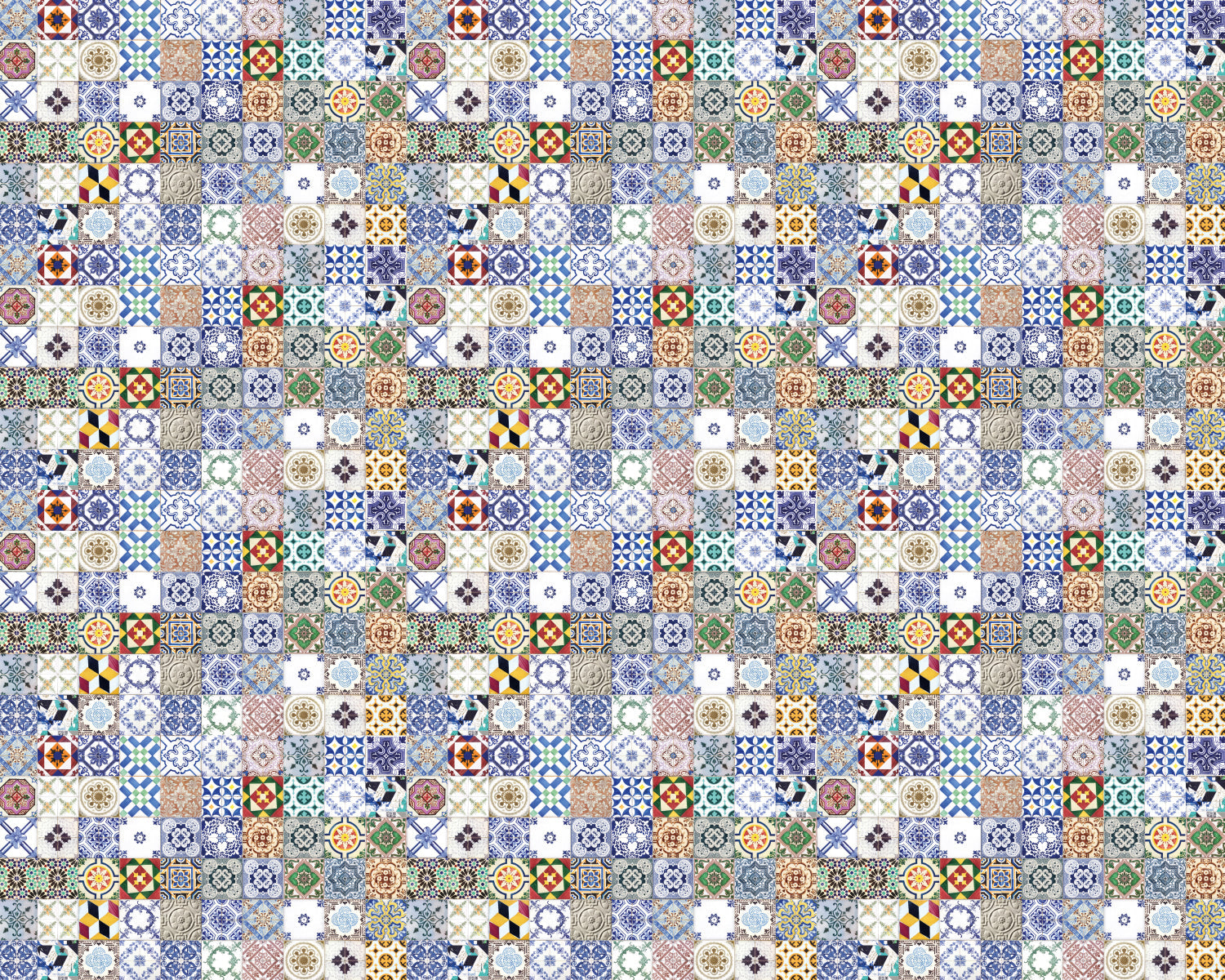 Toilettenrückwand Patchwork