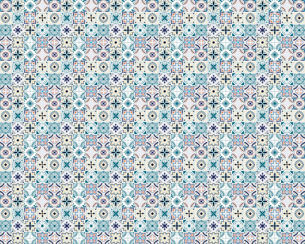 Toilettenrückwand Patchwork