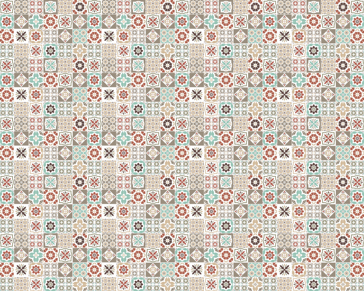 Toilettenrückwand Patchwork