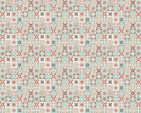 Toilettenrückwand Patchwork