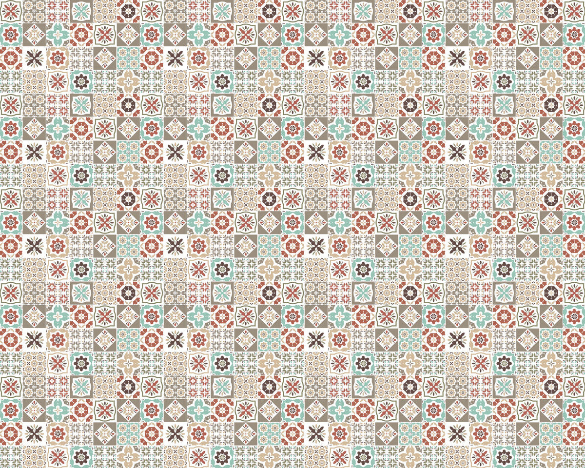 Toilettenrückwand Patchwork