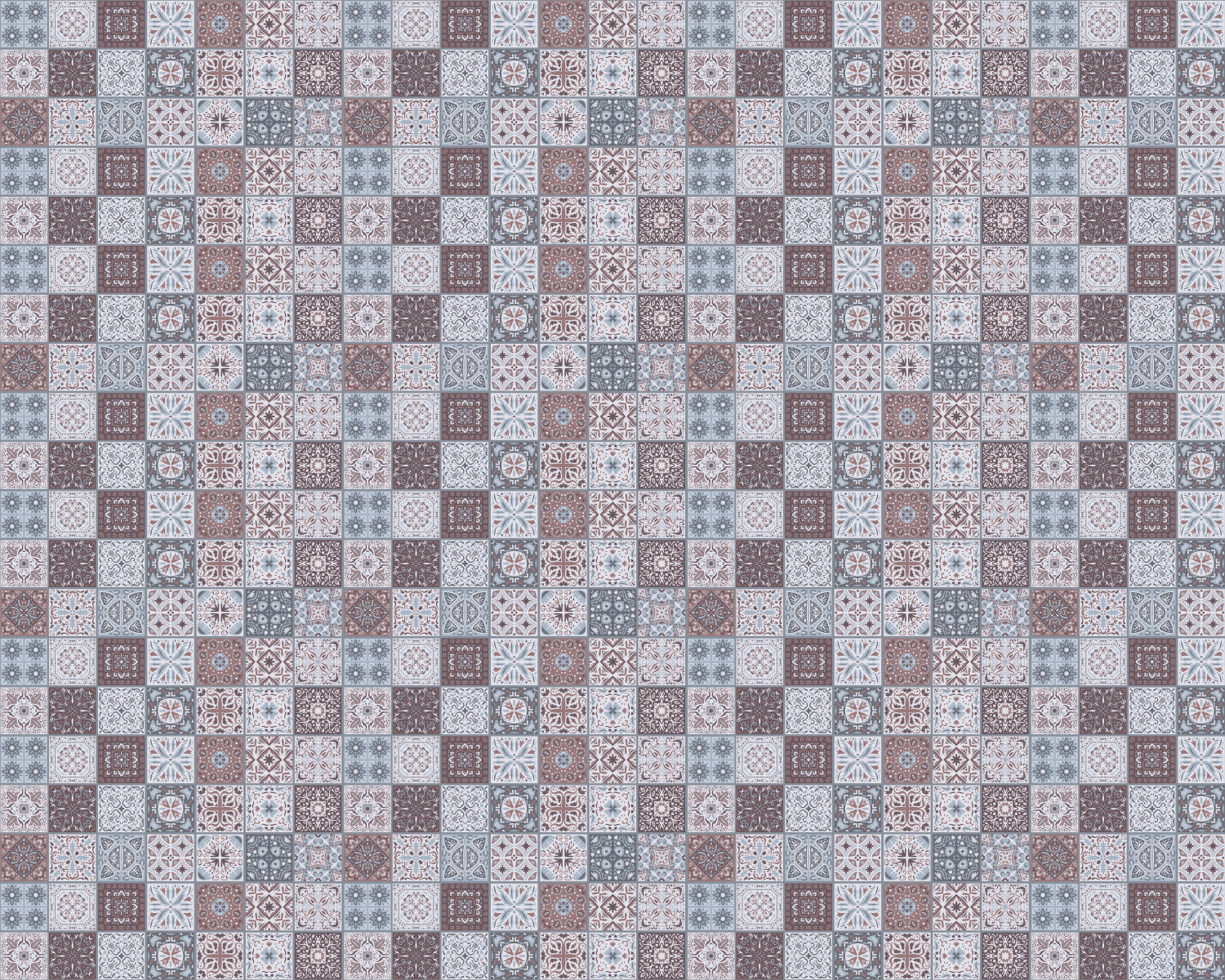 Toilettenrückwand Patchwork