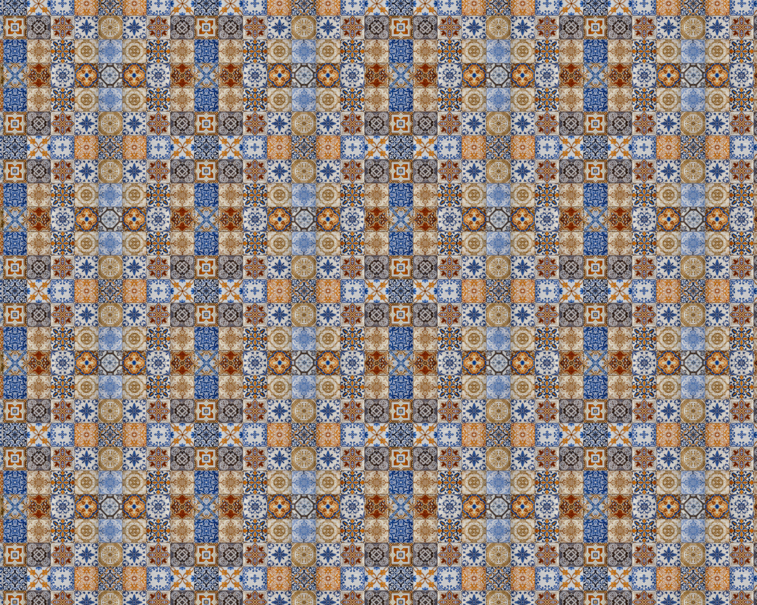 Toilettenrückwand Patchwork