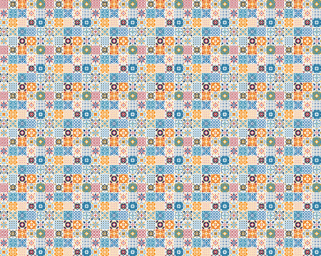 Toilettenrückwand Patchwork