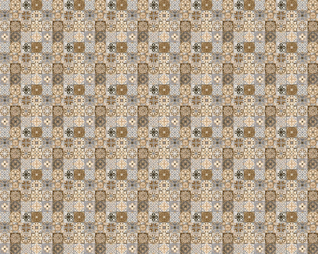 Toilettenrückwand Patchwork