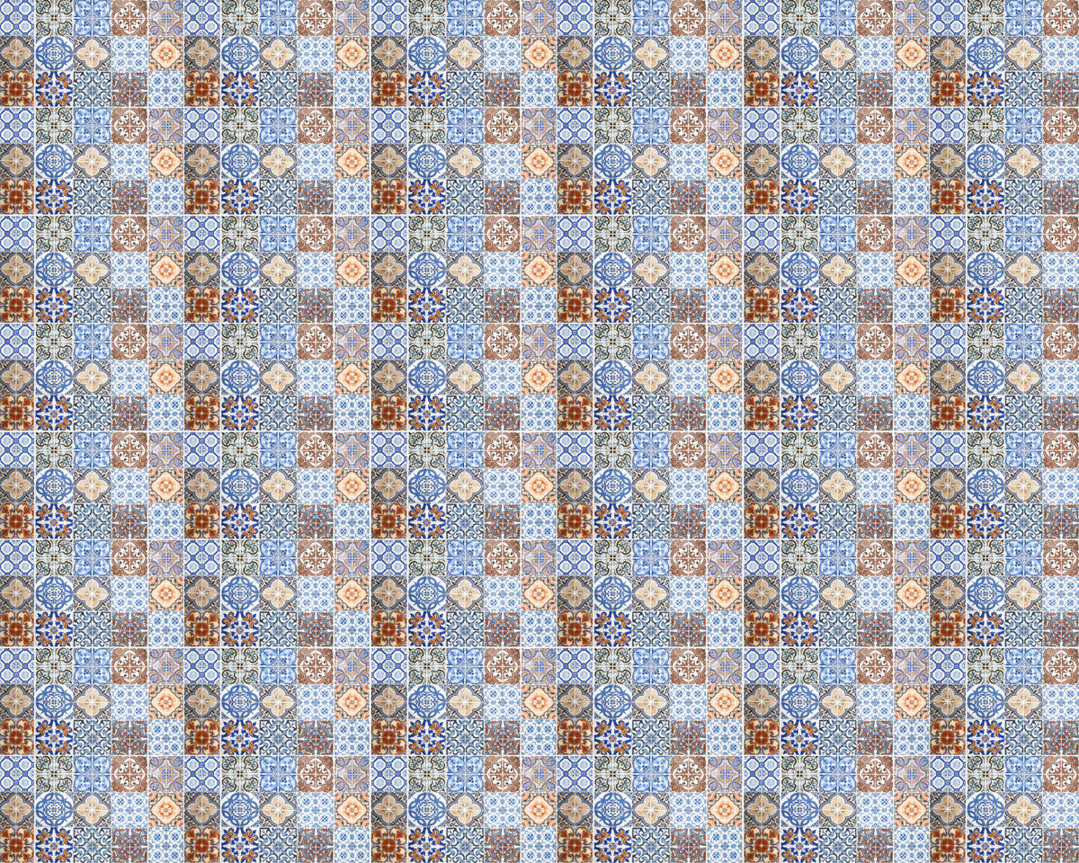 Toilettenrückwand Patchwork