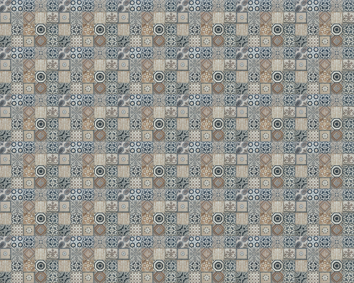 Toilettenrückwand Patchwork