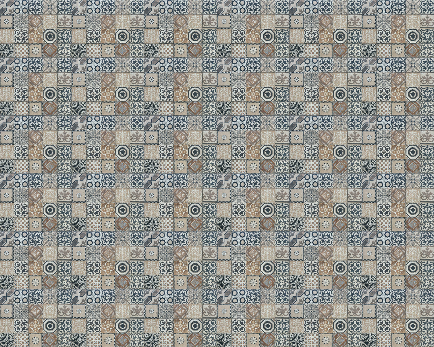 Toilettenrückwand Patchwork