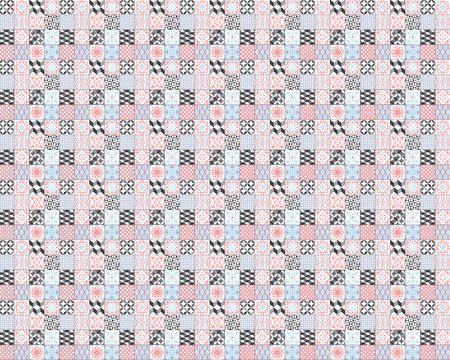 Toilettenrückwand Patchwork