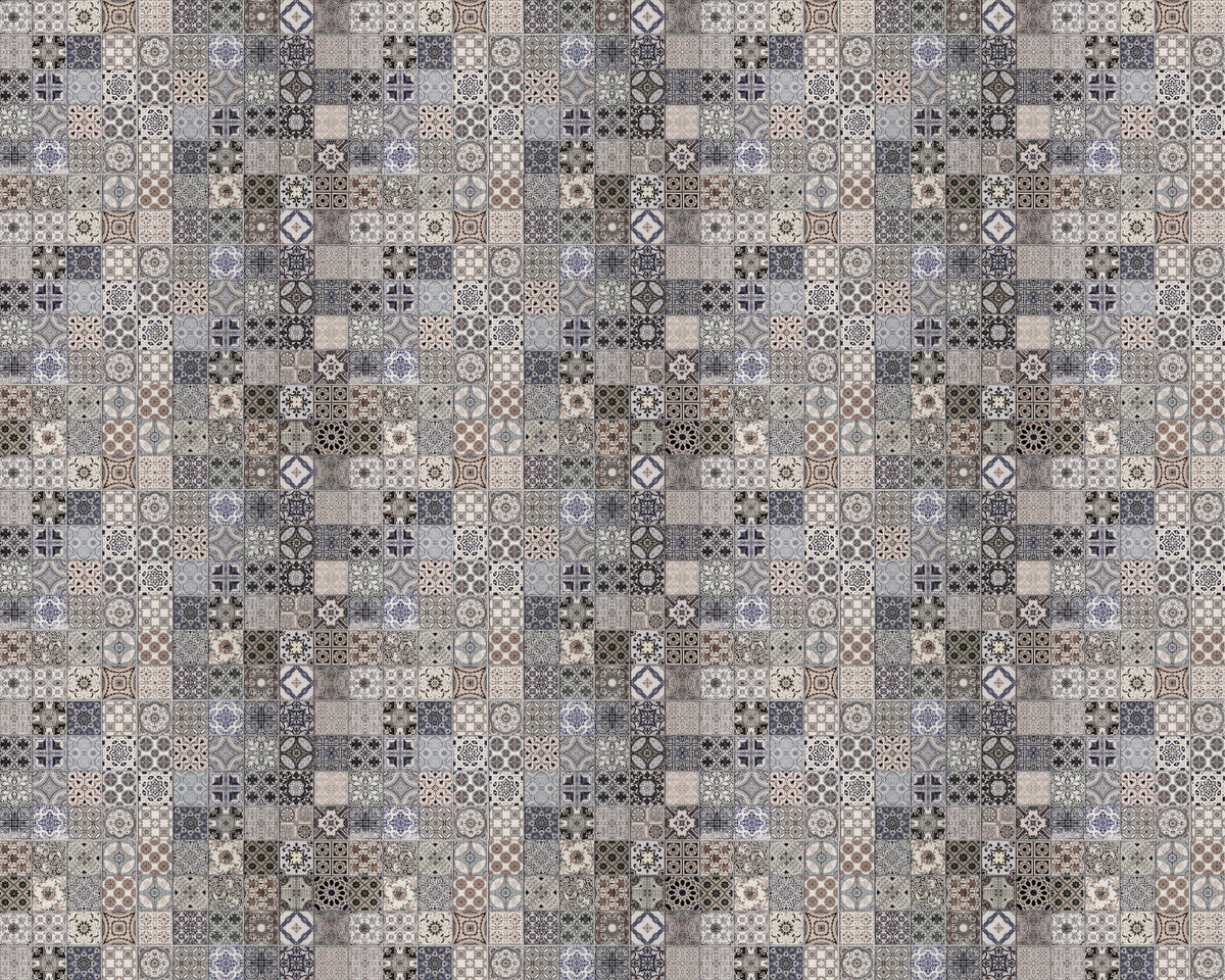 Toilettenrückwand Patchwork