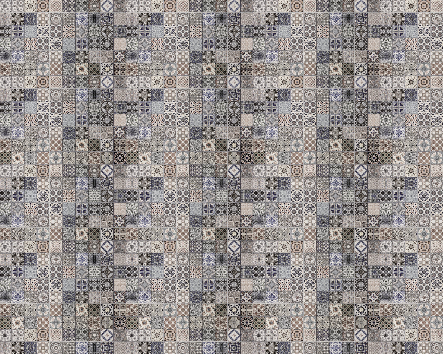 Toilettenrückwand Patchwork
