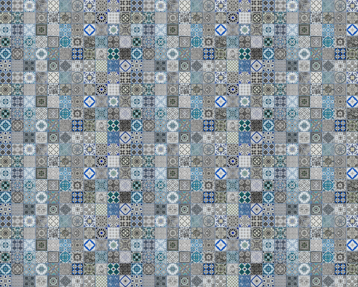Toilettenrückwand Patchwork