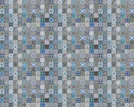 Toilettenrückwand Patchwork