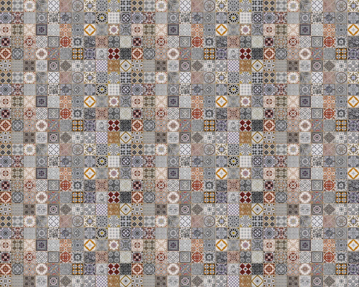 Toilettenrückwand Patchwork