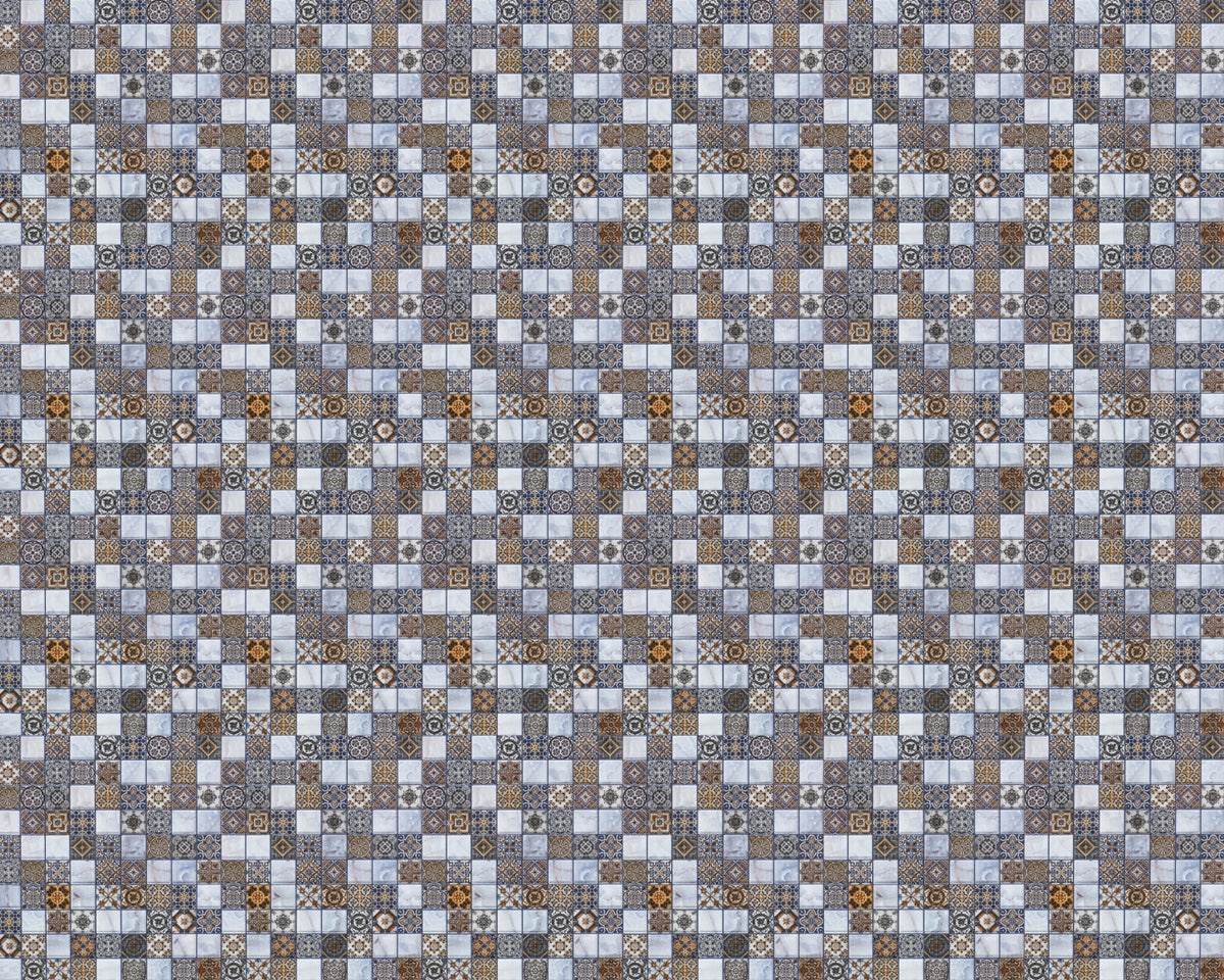 Toilettenrückwand Patchwork
