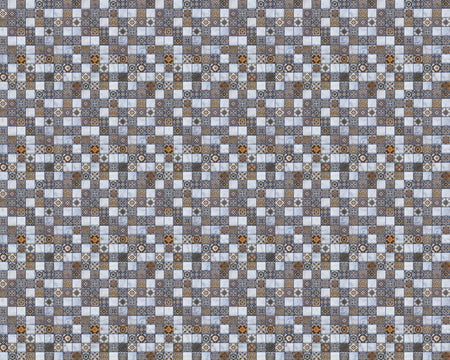 Toilettenrückwand Patchwork