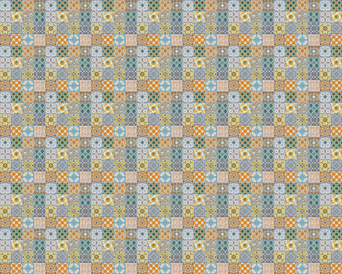 Toilettenrückwand Patchwork