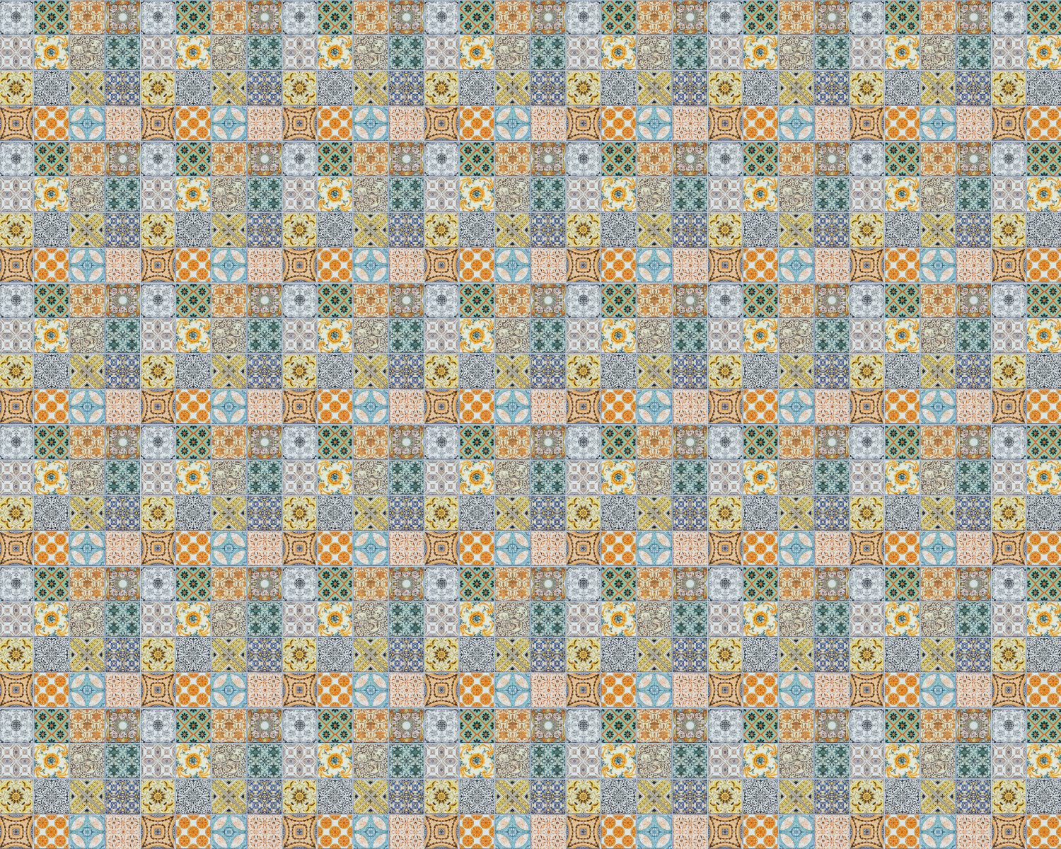 Toilettenrückwand Patchwork