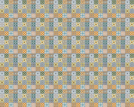 Toilettenrückwand Patchwork