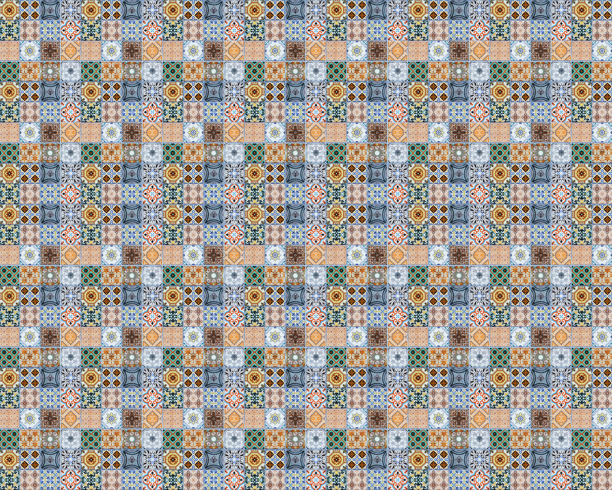 Toilettenrückwand Patchwork