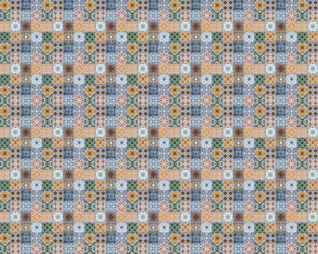 Toilettenrückwand Patchwork
