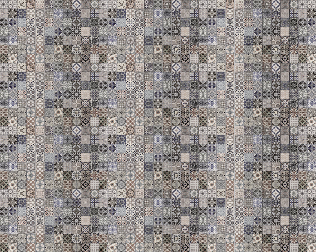 Toilettenrückwand Patchwork